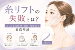 糸リフトの失敗とは？よくある失敗例・原因・対処法を徹底解説